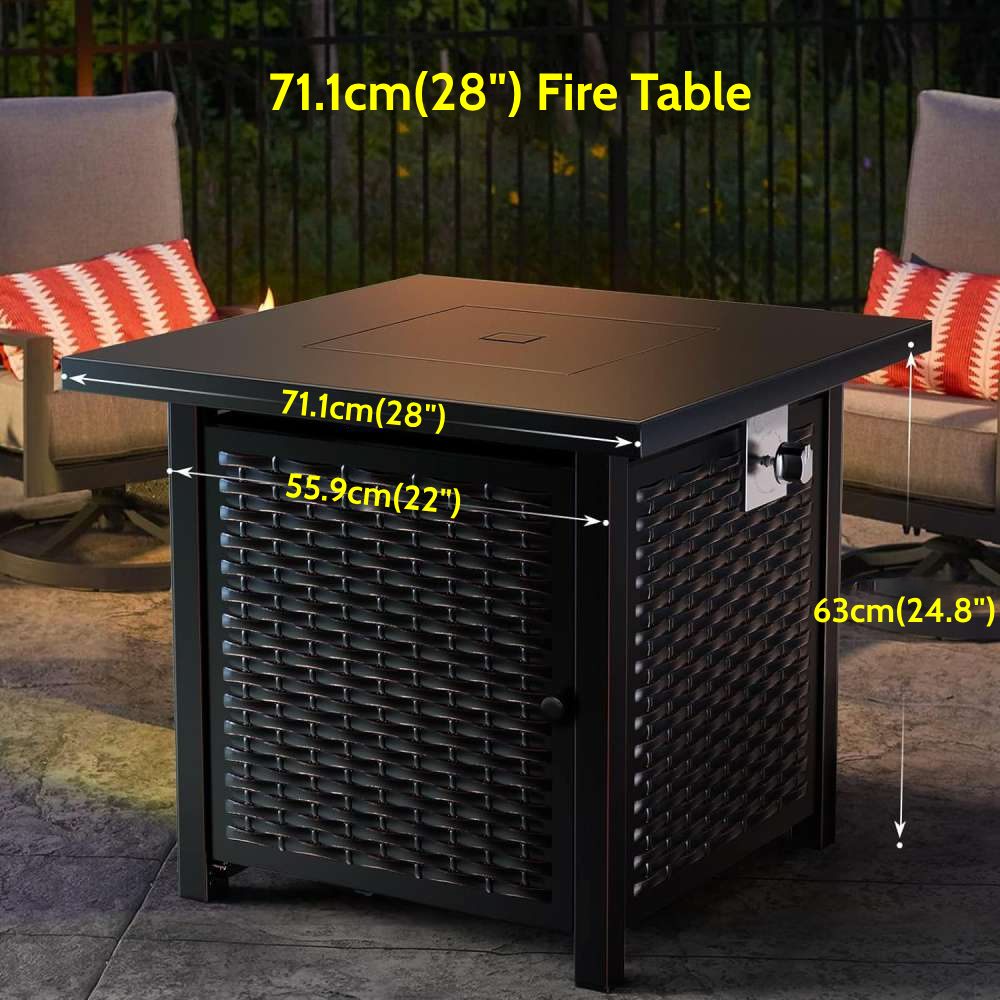 propane fire pit table