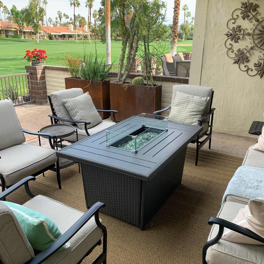 Fire Pit and Table