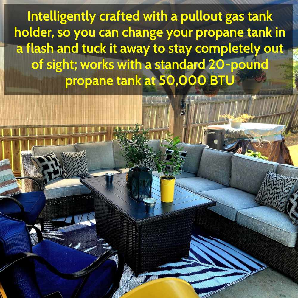 Fire Pit and Table